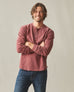 Men's Broken-In Premium Slub Long Sleeve Henley - Washed Redwood